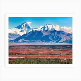 Alaska Mountain Range Art Print