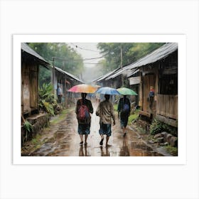 Rains Art Print