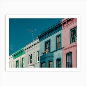Colorful Houses In Lancaster Road In London Art Print