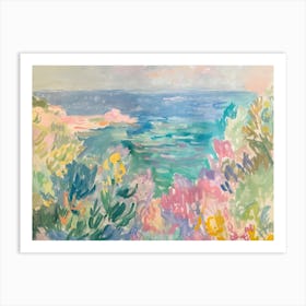 Sunrise Serenade Painting Inspired By Paul Cezanne Art Print