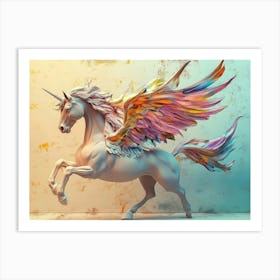 Pegasus Animal Abstract Stallion 6 Art Print