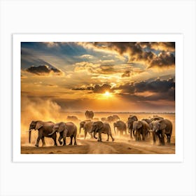 Capture A Breathtaking Moment In Nature Where A M (1) Art Print