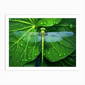 Dragonfly Eastern Pondhawk Colourful 3 Art Print