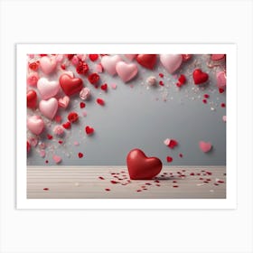 Valentine'S Day Background 1 Art Print