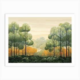 Modern Forest 1 Art Print