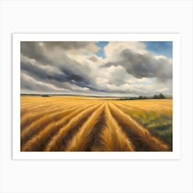 Wheat Field Abstract Art Print