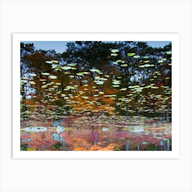 Tree Line Reflection 17  Landscape  Art Print Art Print