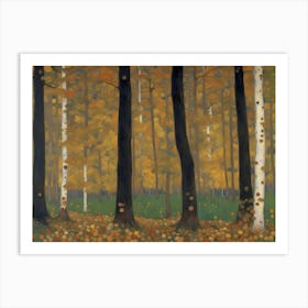 Birch Forest Art Print