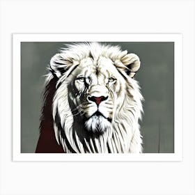 Lion art 71 Art Print