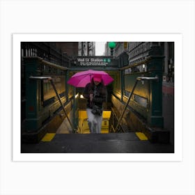 New York, New York City,Nyc,Art Work, Photo,Colorful,Streetphotography,Red Umbrella Art Print