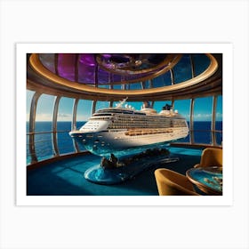 Default Experience The Opulence Of A Luxury Cruise Ship In A B 3 Art Print