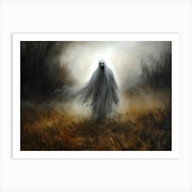 Ghost Walking In The Field Art Print