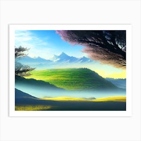 Landscape Painting 44 Art Print