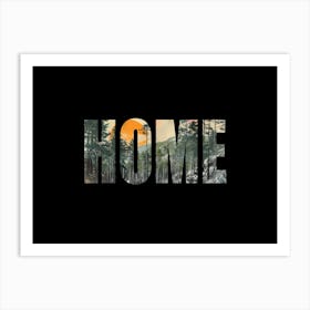 Home Poster Forest Collage 7 Art Print