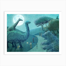 Night Park Art Print