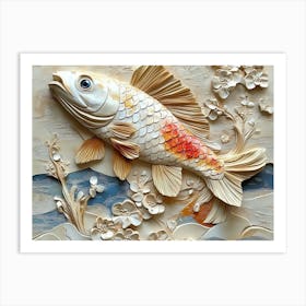 Beautiful 3d Fish Art Print