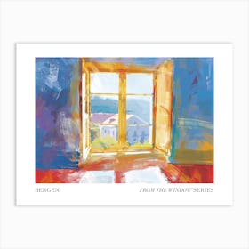 Bergen From The Window Series Poster Painting 3 Art Print
