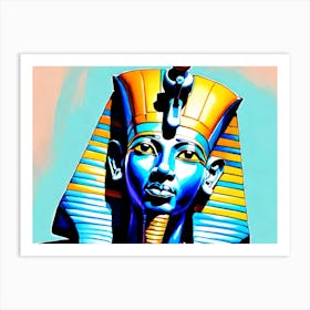 Colorful Pastel Egyptian Pharaoh 2 Art Print