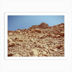 Close Up Of Reddish Rocks In The Desert Art Print