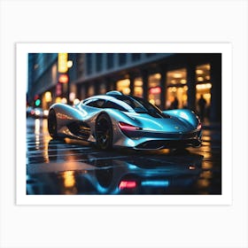 Futuristic Sports Car 2 Art Print