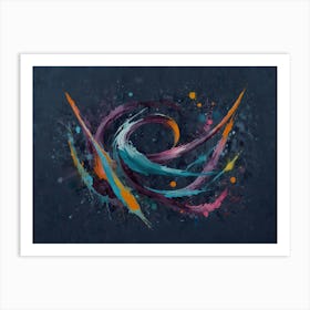 Swirls And Swirls Hamptons style Art Print