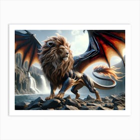 Dragon-Lion Fatasy Art Print