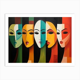 Women'S Faces 1 Art Print