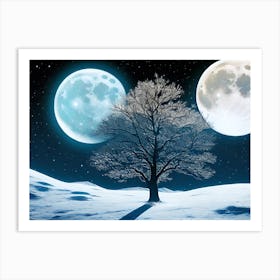 Full Moon Art Print