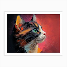 Cat Painting 3 Art Print