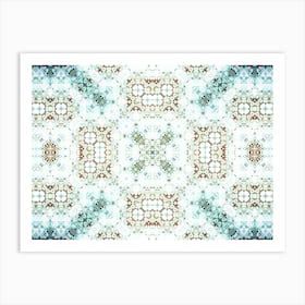 Snow White Pattern And Texture 1 Art Print