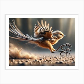 Action Bird Art Print