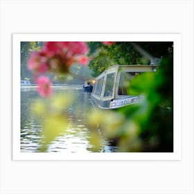The Flowering Look Of A Boat On The Canals Of Londons Little Venice // Travel Photography Art Print