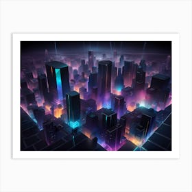 Futuristic Cityscape 28 Art Print