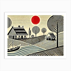 Agondo Village Art Print