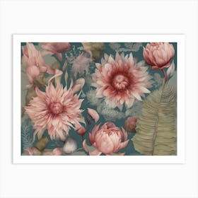 Pink Flowers Art Print