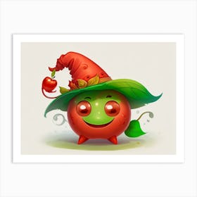 Apple Hat Art Print