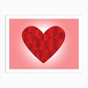 Heart Shaped Art Art Print