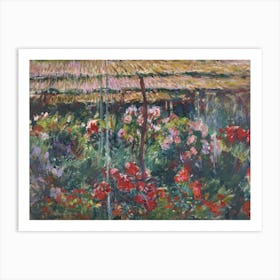 Peony Garden, Claude Monet Art Print