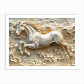 Beautiful 3d Horse 1 Art Print