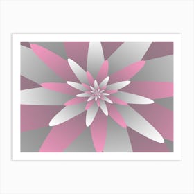 Pink Floral Art Print