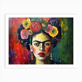 Contemporary Artwork Inspired By Frida Kahlo 4 Art Print