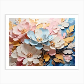 Paper Flowers 5 Art Print