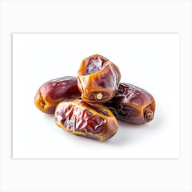 Dates On A White Background 3 Art Print