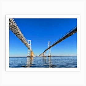 Underneath The Chesapeake Bay Bridge Art Print