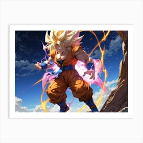 Dragon Ball Z Wallpaper 90 Art Print