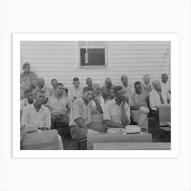 Clients Listening To Visiting Public Health Official, Southeast Missouri Farms, La Forge, Missouri By Russell Lee Art Print