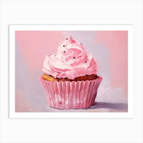 Modern Still Life Painting, Pink Cupcake Pop Art, Colorful Food Print, Trendy Retro Painting, Still Life Kitchen Print, Printable Fine Art Art Print