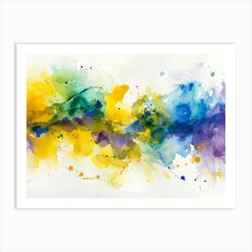 Abstract Watercolor Painting 72 Art Print