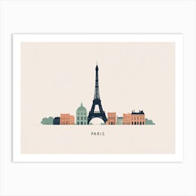 Paris Skyline Art Print