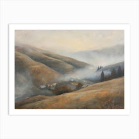 Misty Valley 2 Art Print